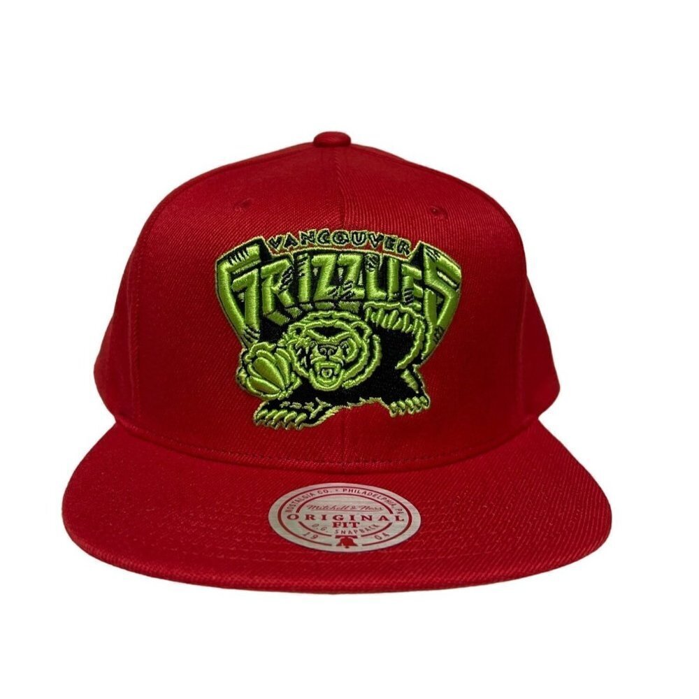 NEW! Mitchell & Ness Vancouver Grizzlies Classic Reserve Grinch Snapback Hat